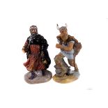 Two Royal Doulton character figures, including 'Good King Wenceslas' no. HN 2118, and 'Viking'