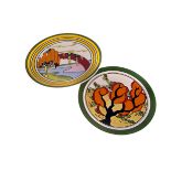 A group of modern LE Clarice Cliff 'Bizarre' Series plates,  two sizes, various designs (13)
