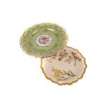 Four pairs of assorted Royal Worcester cabinet plates, including a scalloped design c.1930, floral