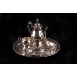 A quantity of electroplated items,  including a sugar caster, circular tea pot, bon bon dishes,