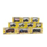 1:76 Pocketbond Classix, including Austin A-40 Saloon, Austin K8 Procea Bread van and others, in