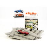 1960s Stabo Car Slot Racing Motor Cars, including Porsche GT, Maserati GT, Lotus (2), Ferrari, three