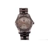 A modern Tag Heuer Professional stainless steel gentleman’s wristwatch, with brushed steel bezel and