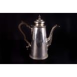 A silver George V coffee pot, London 1916 by Horace Woodward & Co. Ltd. 15ozt.