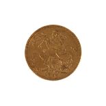 A Victorian full sovereign, dated 1880, with Young Head, VF, some wear, with Sydney Mint mark