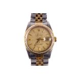 Rolex DateJust, a gentleman’s stainless steel and gold automatic wristwatch, ref. 16233 no.