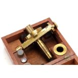 A Horne & Thornthwaite Spectroscope Microscope Eye-Piece Attachment, circa 1870, with divided scales