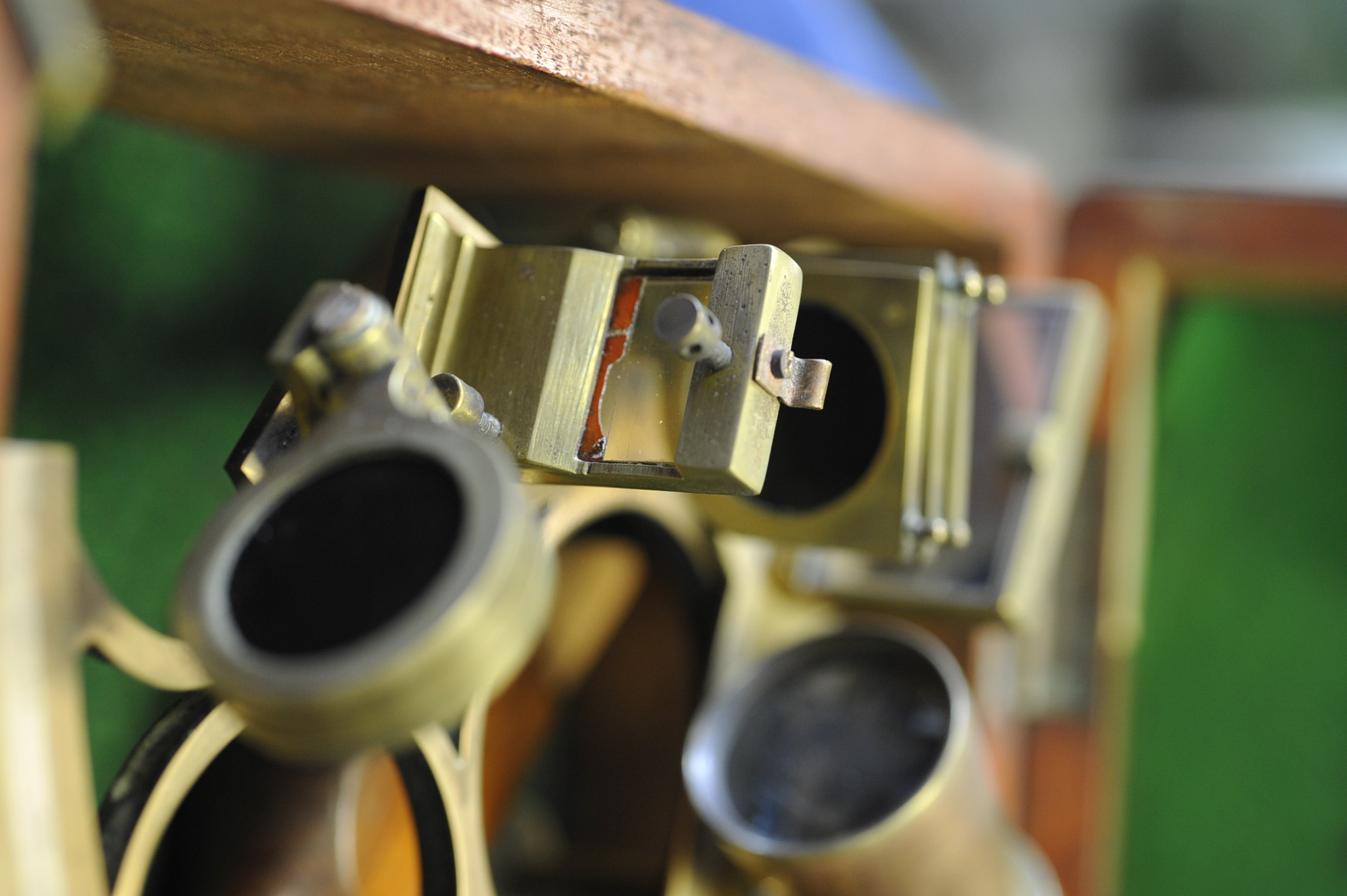 A W. Gerrard Brass Sextant, with inset silver scale and mahogany handle, signs of polishing and - Image 4 of 6