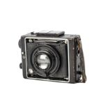An Ernemann Klapp-Camera, 6x9cm, serial no. 1167793, with Carl Zeiss Jena Tessar f/3.5 120mm lens,