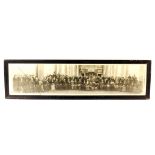 A US Panoramic Group Portrait, silver print, citizens from Reading PA at Panama Pacific