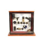 Special Microscope Accessories: cased quantity of various special microscope accessories