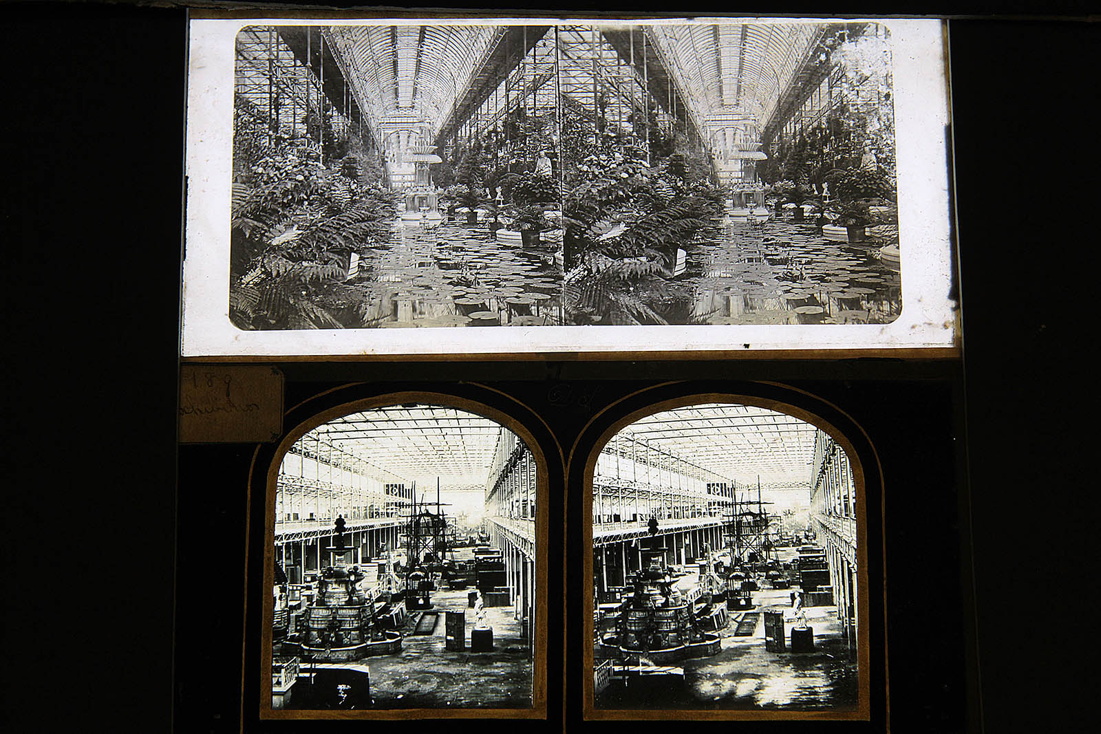 Crystal Palace Stereoscopic Dia­positives: at Sydenham looking down nave at Follett Osle‘s Crystal