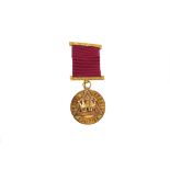 A 9ct gold Friends in Council Chapter medal, awarded to George John Barry Hayler, October 1922