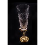 ROYAL INTEREST: a limited edition cut glass goblet commemorating the birth of Prince William, with