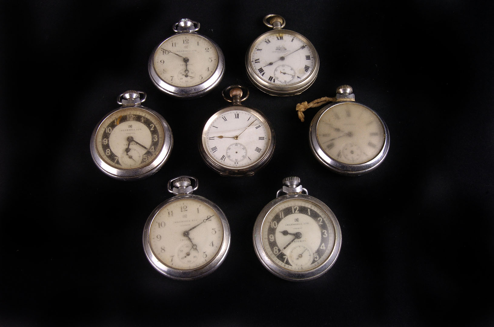 A silver Waltham open faced pocket watch,  the four piece case hallmarked Birmingham 1912, 7 jewel