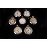 A silver Waltham open faced pocket watch,  the four piece case hallmarked Birmingham 1912, 7 jewel