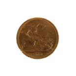 A 1968 gold full sovereign