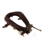 A Victorian brass mounted heavy-horse part harness by Perrott Bros, Kingsbridge (dissolved 1908),