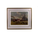 Charles Church,  LE print, 'The Berks and Bucks Draghounds at Baughurst', signed in pencil lower
