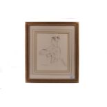 A chalk and charcoal sketch on paper,  study of  a dancer', dated '79, indistinctly signed LL, 30