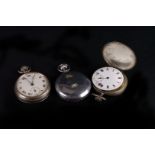A group of 20th century pocket watches,  including a silver full hunter (AF), a jumping hour