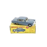 A Dinky Toys 186 Mercedes Benz 220 SE, in grey/blue, in original yellow picture box, E, box F, lacks