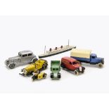 Pre-War Dinky & Solido, 28p ‘Crawford’s’ Delivery Van, type 2, F-G, wheel arches and running