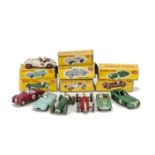 Dinky Toys Competition & Racing Cars, 110 Aston Martin DB3 Sports, green body, red hubs, RN22, 163