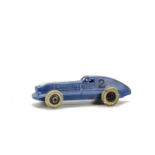 A Pre-War Dinky Toys 23b Hotchkiss Racing Car, blue body, white flash, RN2, smooth plated hubs, G,