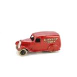 A Pre-War Dinky Toys 28h ‘Dunlop’ Delivery Van, type 2, red body, ‘Dunlop Tyres’ in gold, black