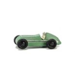 A Pre-War Dinky Toys 23c Mercedes-Benz Racing Car, light green body, no racing number, cream driver,