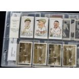 Cigarette & Trade cards Cricket, selection inc. Carreras (Australia) Personality Series (3 cards,