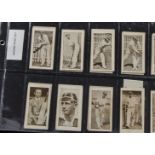 Trade cards Australia, Cricket, Allen's, Bradman's Records (brown fronts) 18 cards, no's 1, 2, 3,