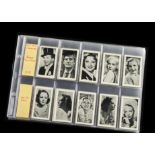 Cigarette Cards, Film, Rothman's Cinema Stars and Beauties of the Cinema together with Hill's Famous
