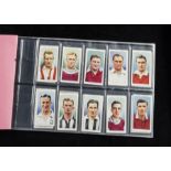 Cigarette Cards, Football, Ogden's Football Caricatures (50) together with Wills Association