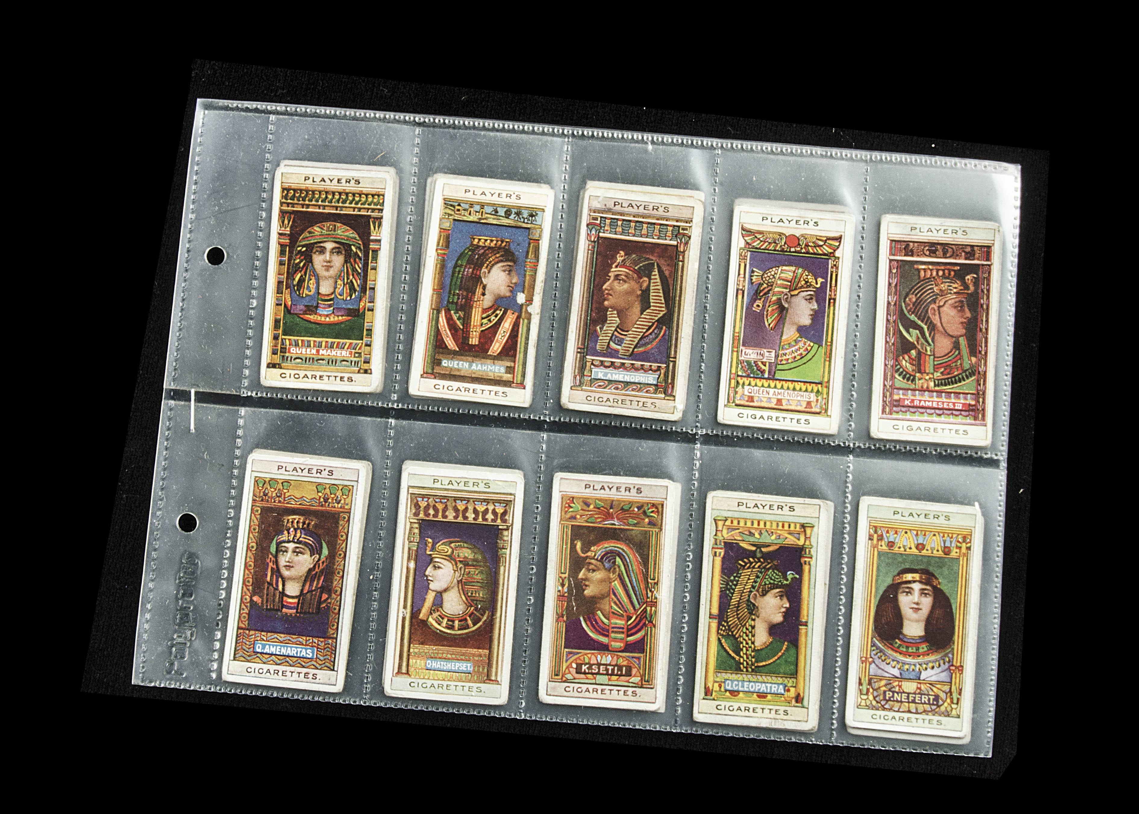 Cigarette Cards, Royalty, 3 Players sets, Egyptian Kings & Queens & Classical Deities, Coronation