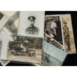 Postcards, mixture, approx. 300 cards inc a splendid RP of a landaulet 1907, " During the