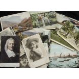 Postcards, Mixture, approx. 700 cards, loose and in modern album, mostly from the early 1900's inc