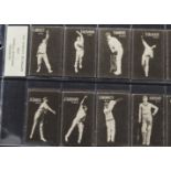 Trade cards Cricket, Australian Licorice, Australian Player's, 1930 (set, 27 cards) (gd)