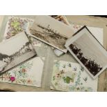 Postcards, Album, containing approx. 450 cards, dated from the early 1900's including an RP of