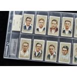 Cigarette cards Cricket, Player's, Cricketers 1934 (set, 50 cards). Sold with variety card for no