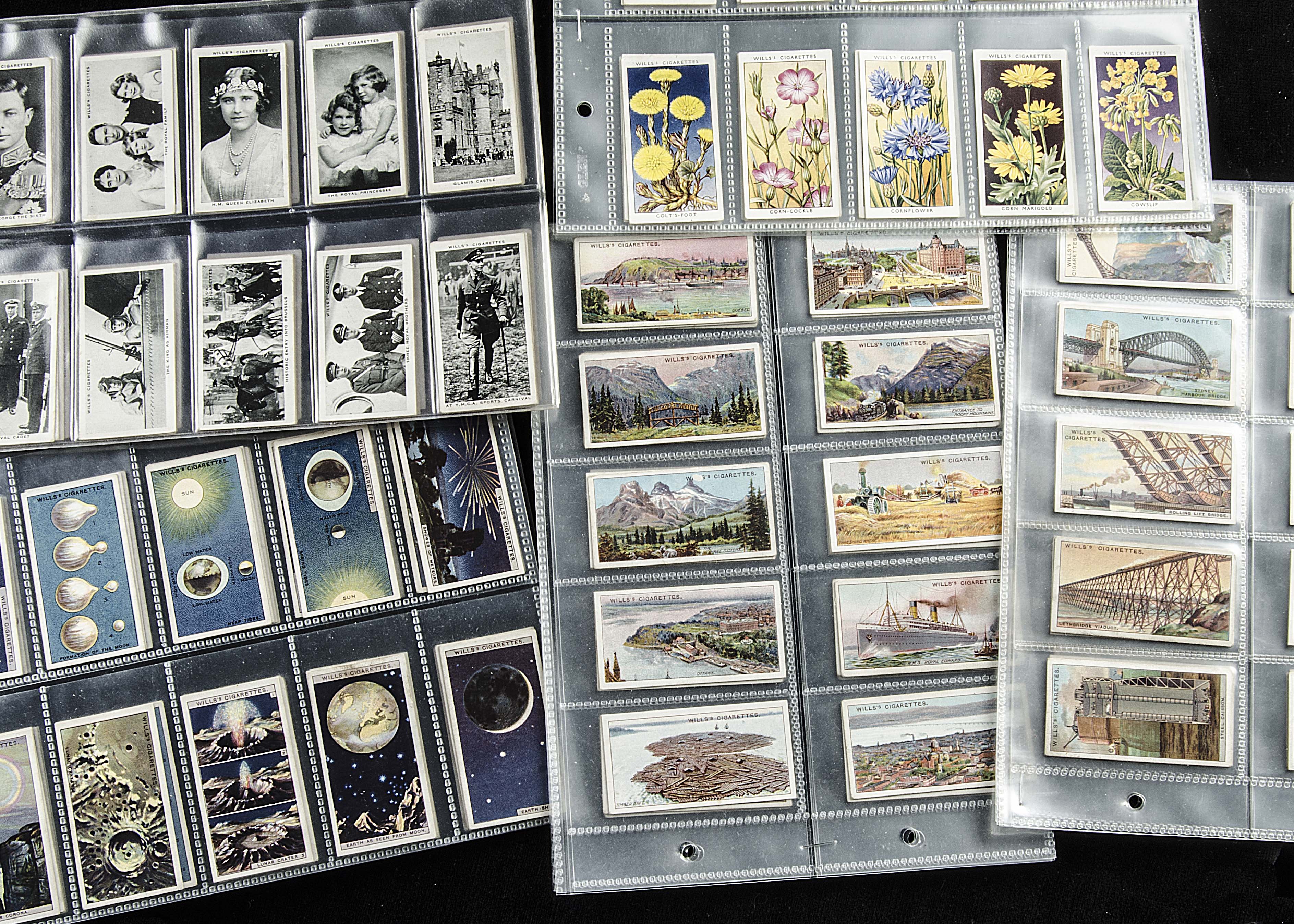 Cigarette Cards, Mixture, Wills's sets to include, Wild Flowers, Romance of the Heavens, Overseas