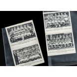 Trade Cards, Football, Fleetway Football Teams 1959-60, 7 double cards to include Chelsea,