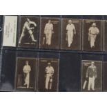 Trade cards Cricket, Australian Licorice, English Player's (17/24, missing Hallows, Hendren,