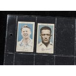 Trade cards Australia, Cricket, Cereal Foods (Vita-Brits), Leading Cricketers, two cards with