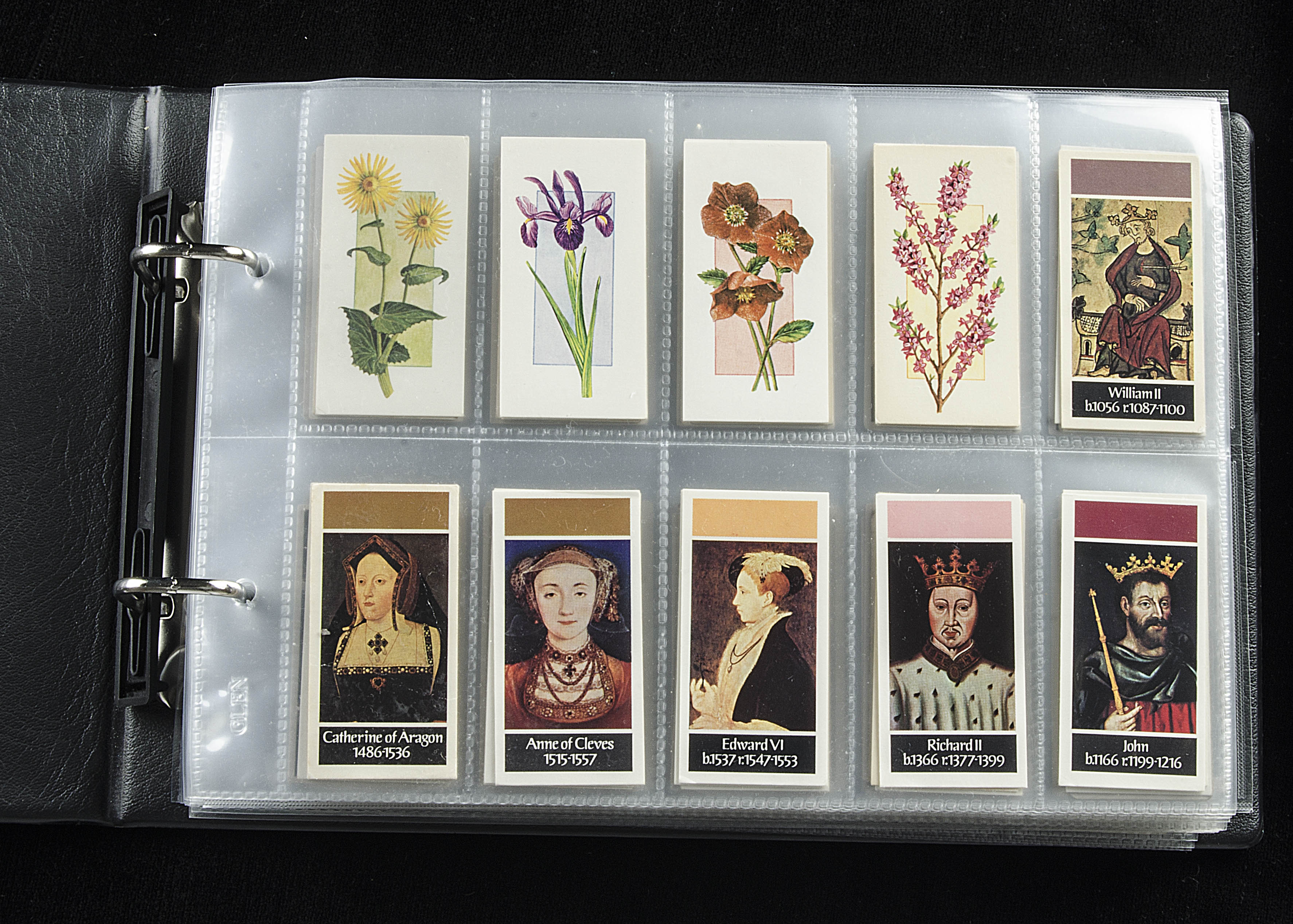 Cigarette Cards, Two modern albums containing a collection of cards, various genres in single cards,
