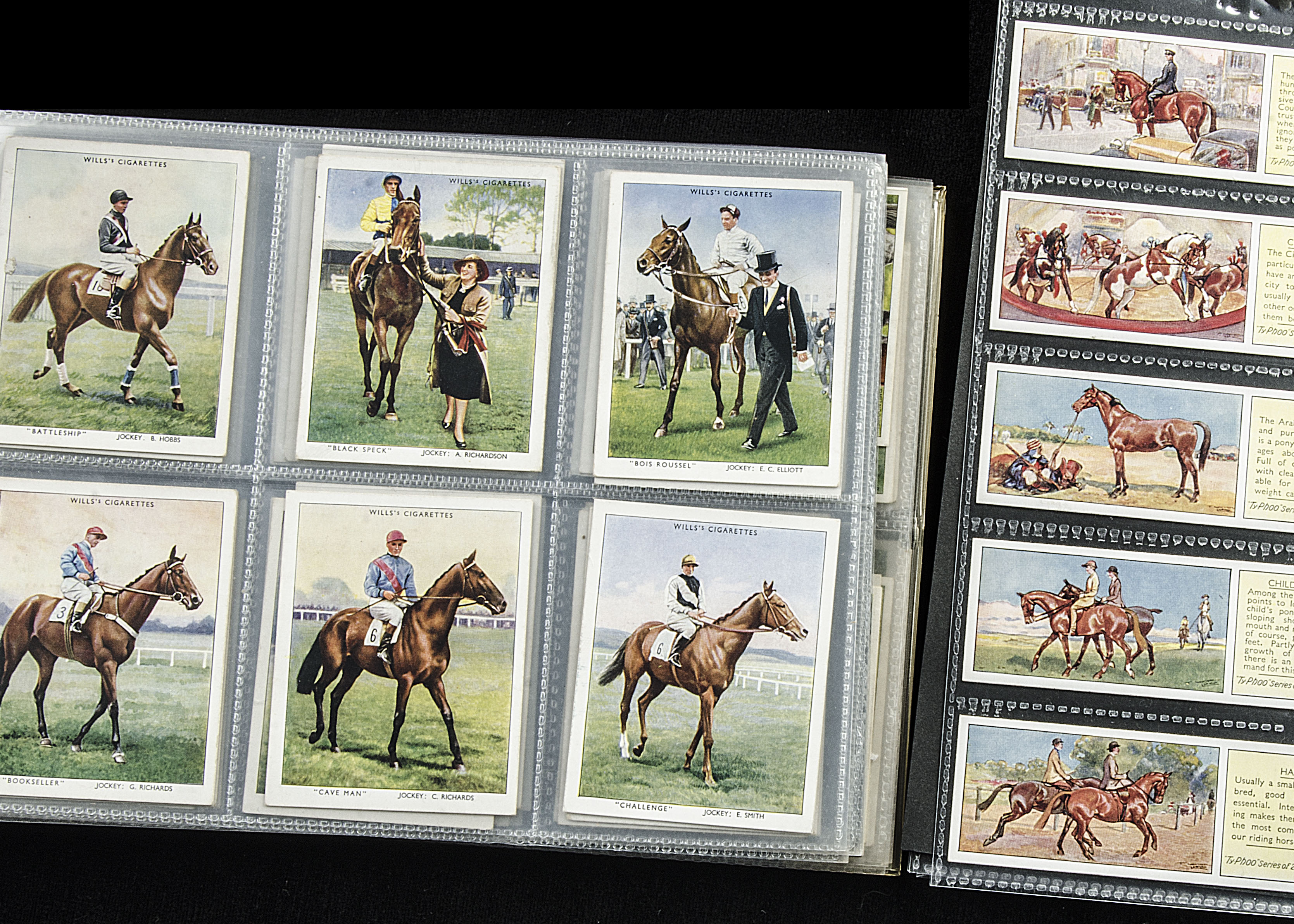 Cigarette & Trade Cards, Horses, Wills's Race Horses & Jockeys 1938 (L size complete set) together