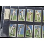 Cigarette cards Cricket, Player's, Cricketers 1930 (set, 50 cards), sold with one autographed card