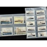 Cigarette Cards, Shipping, Wills's Merchant Ships of the World (gen gd) and Famous British Liners