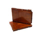 Two 10x12" Mahogany Double Dark Slides, with brass fittings (2)